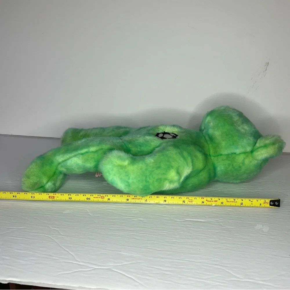 VTG 1999 TY Beanie Buddies 14” Tye Dye Rare Bear “Kicks” The Soccer Buddy Plush